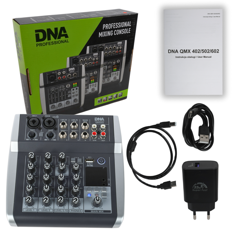 DNA QMX602 Audiomixer 6 Kanäle