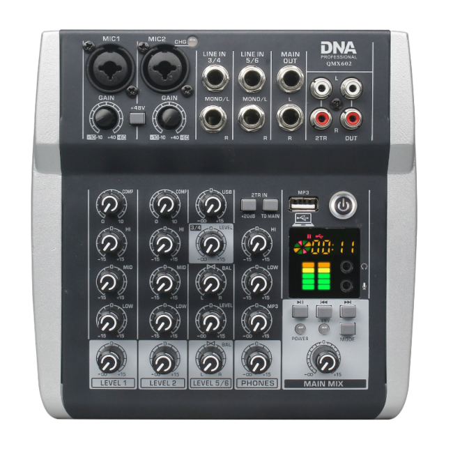 DNA QMX602 Audiomixer 6 Kanäle
