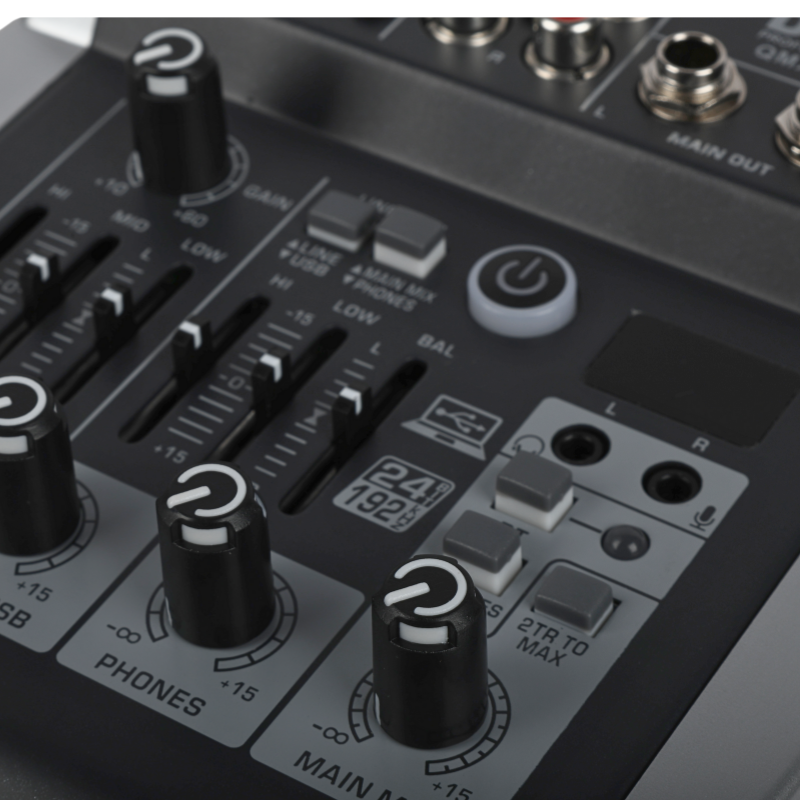DNA QMX402 Audiomischer 3 Kanäle und Bluetooth