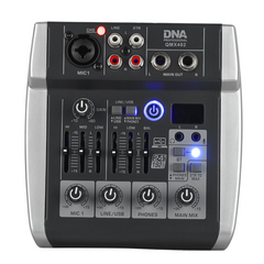 DNA QMX402 Audiomischer 3 Kanäle und Bluetooth