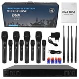 DNA RV-8 Trådløst UHF Mikrofon Sæt med 8 Håndholdte Mikrofoner