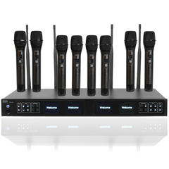 DNA RV-8 Drahtloses UHF Mikrofone-Set mit 8 Handmikrofonen