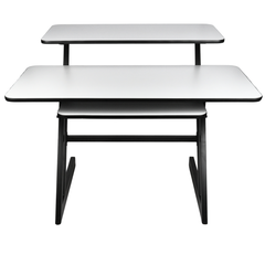 Studiotisch mit Regalen und Auszug für keyboard (120 cm)