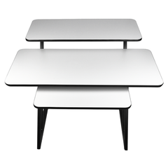 Studiotisch mit Regalen und Auszug für keyboard (120 cm)