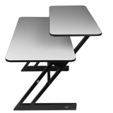 Studiotisch mit Regalen und Auszug für keyboard (120 cm)
