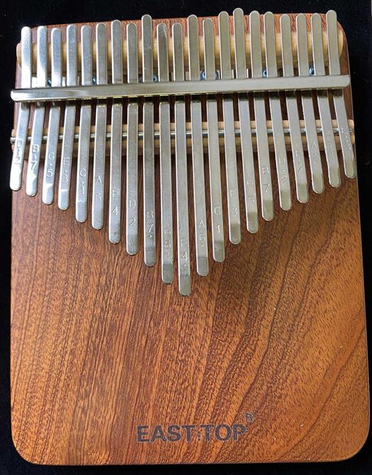 Kalimba 21 Töne mit Mahagoni-Korpus. Easttop EK02