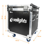 Flightcase für 2 x Evolights Lumeno