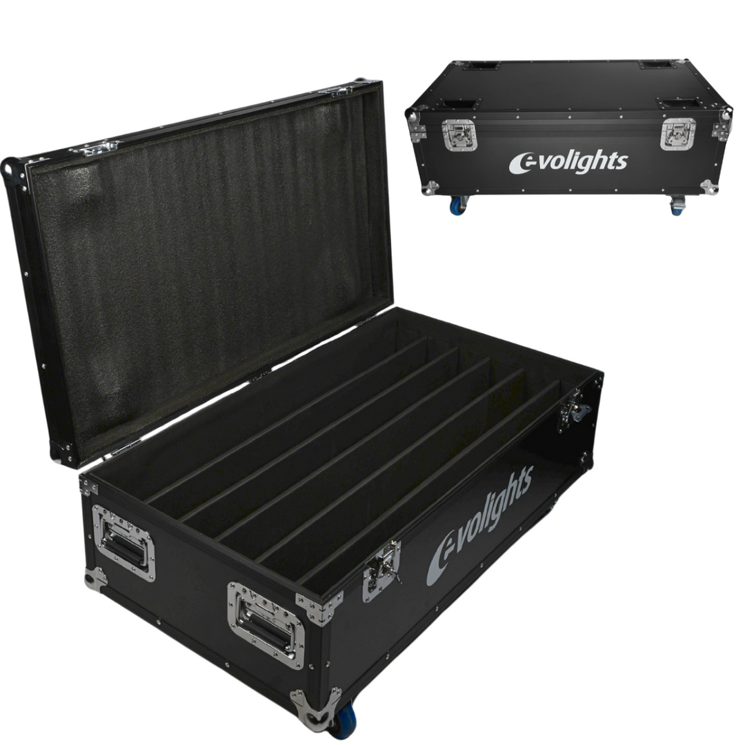 Flightcase für 6 Evolights Pixel Bar 18x10W RGBW