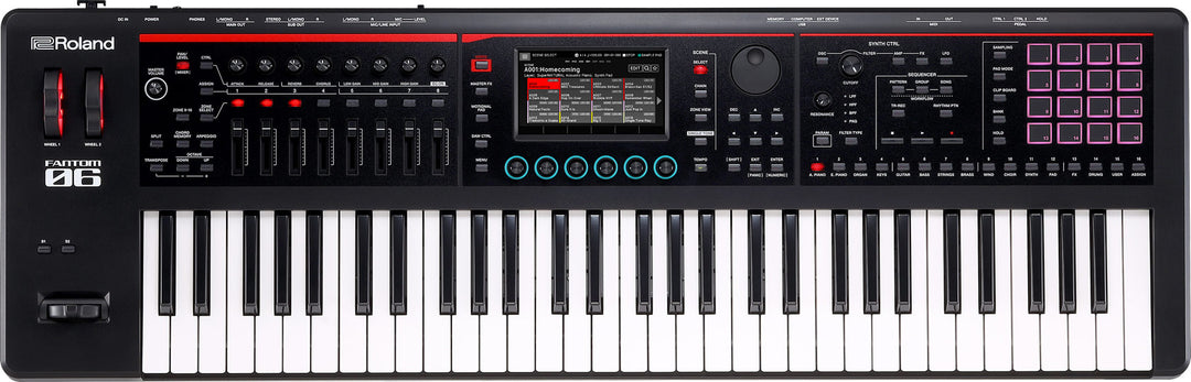 Roland Fantom-06 61 Synthesizer (Schwarz)