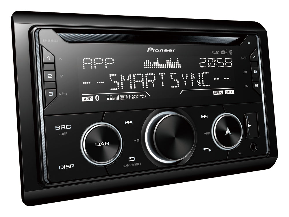 Pioneer FH-S820DAB 2-DIN Autoradio m. DAB und Bluetooth