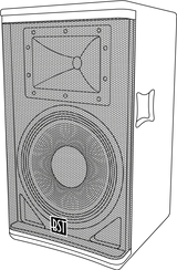 BST SA15DSP 15" 600 Watt Active Speaker