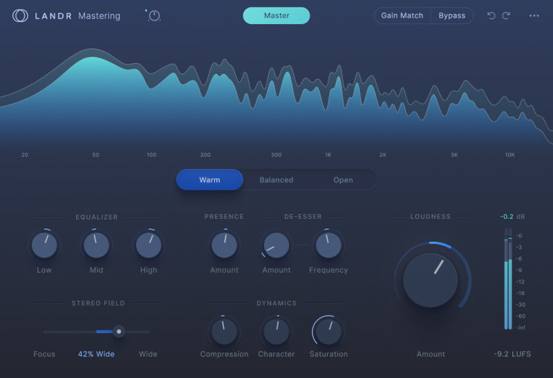 LANDR Mastering Plugin PRO