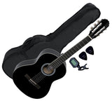 Spanische Gitarrenpack 4/4, schwarz