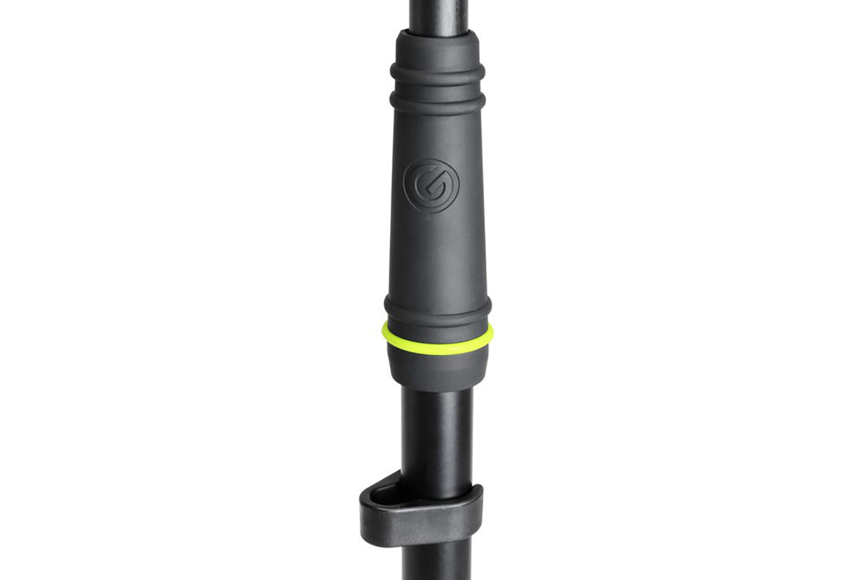 Gravity microphone stand with round base