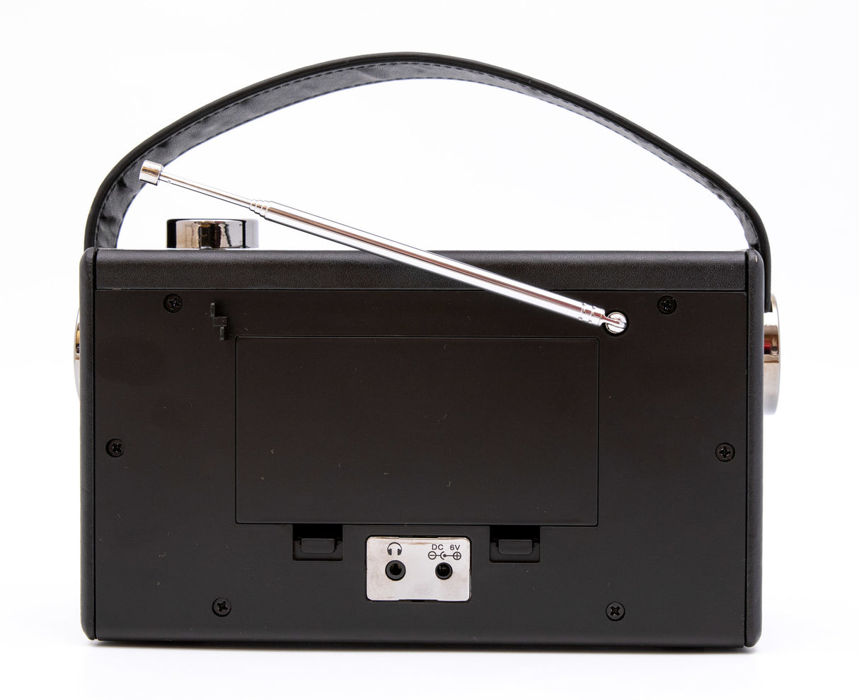 GPO Darcy Vintage Style Radio - Black & Silver