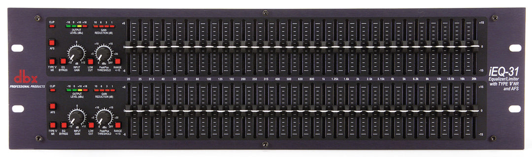 dbx iEQ31 2 x 31 Band grafischer Equalizer/Limiter/Feedback