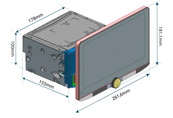 Kenwood DMX9720XDS 10.1" Multimedia Player with Wireless Apple CarPlay