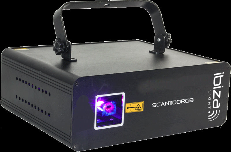 Ibiza Laserlicht mit DMX und ILDA (RGB, 1100MW)