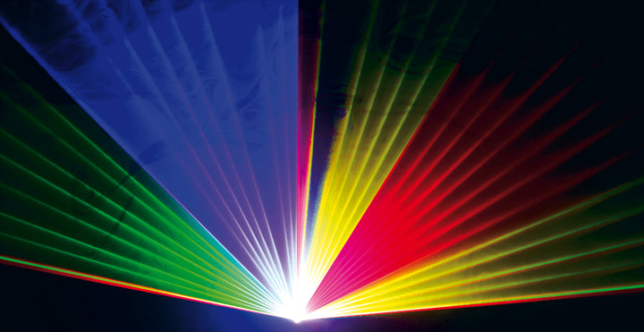 Ibiza Laserlicht mit DMX und ILDA (RGB, 1100MW)