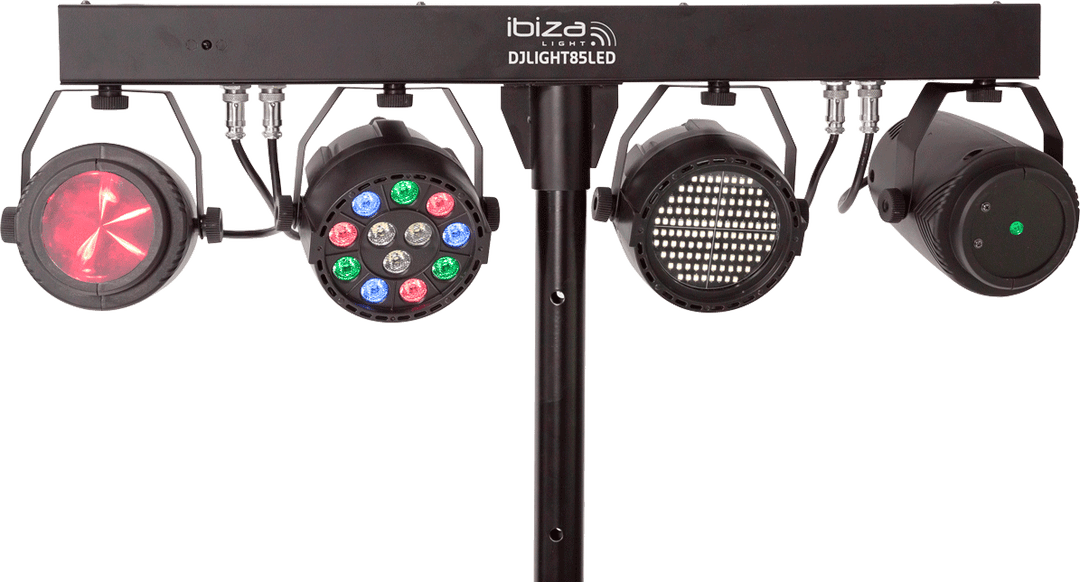 Ibiza LED Lichtleiste Mondblume, Laser und Strobe 