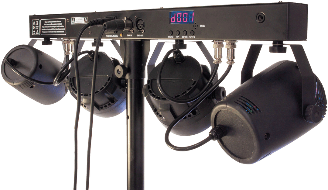 Ibiza LED Lichtleiste Mondblume, Laser und Strobe 