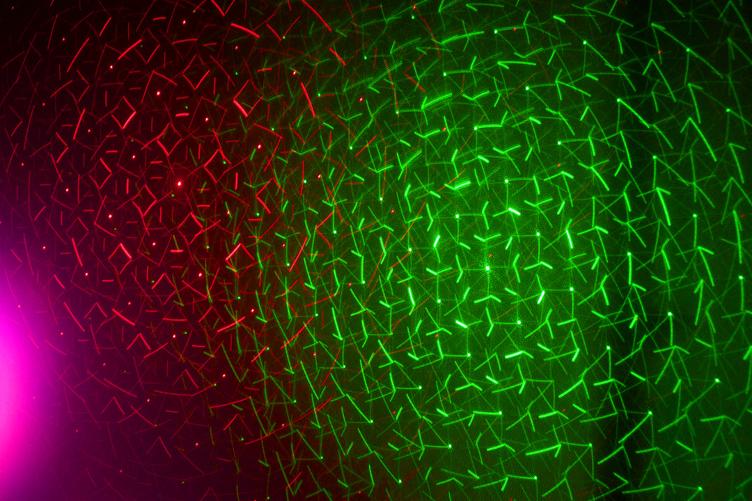 Ibiza LED Lichtleiste Mondblume, Laser und Strobe 