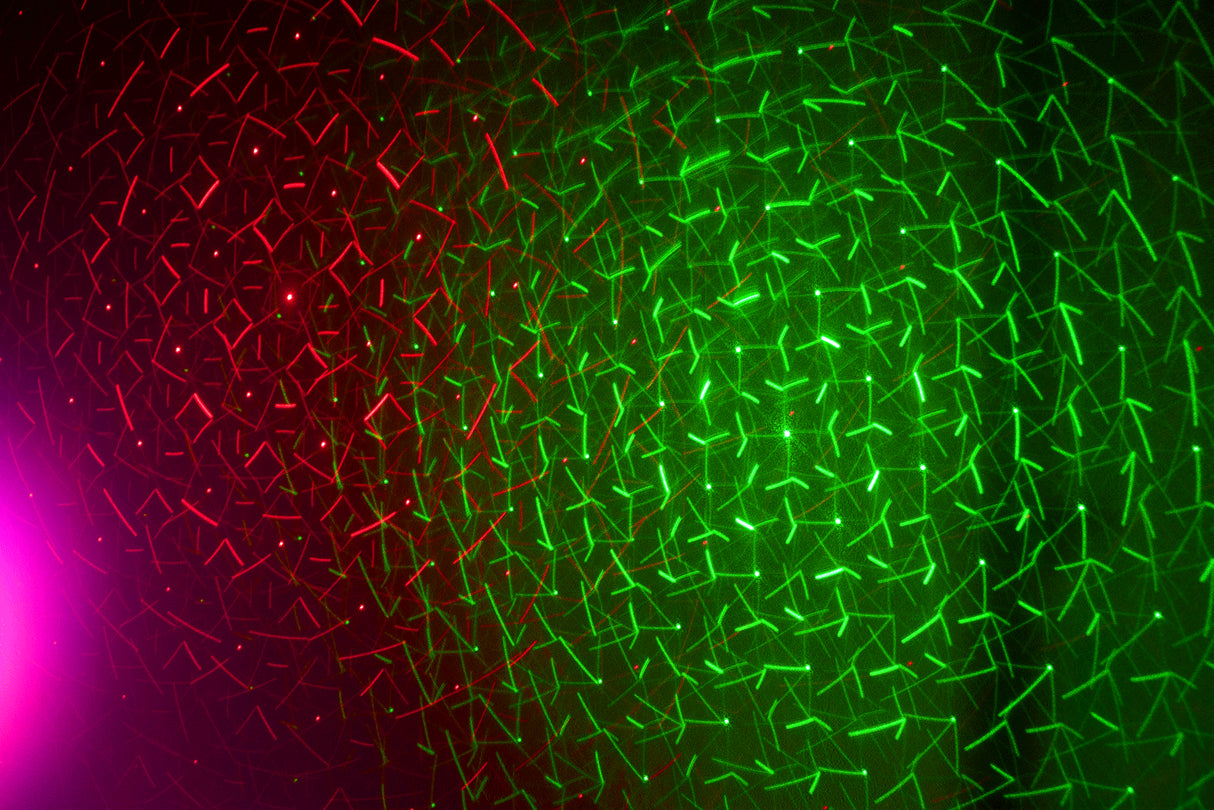 Ibiza LED Lichtleiste Mondblume, Laser und Strobe