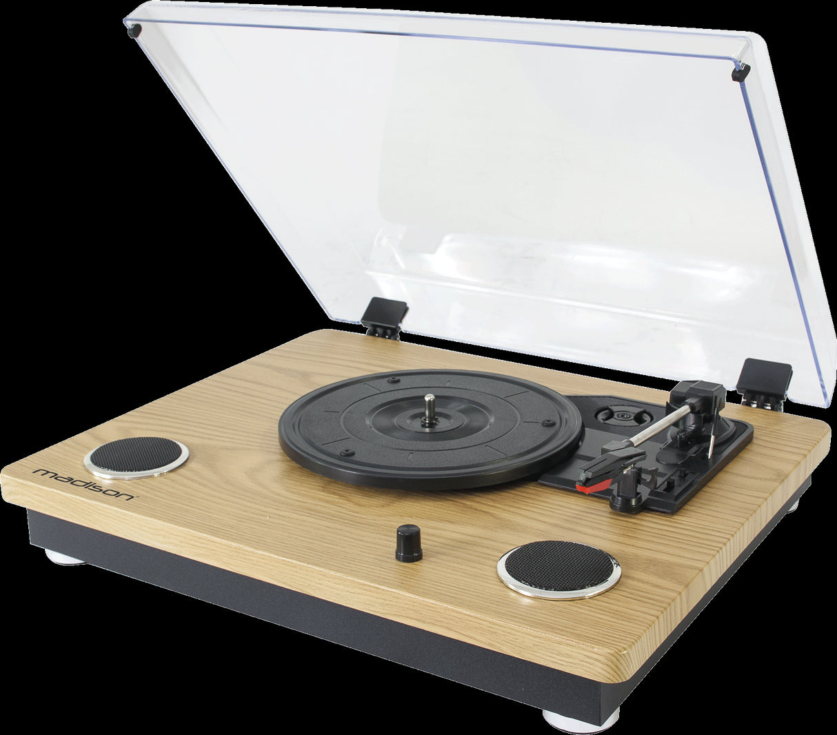 Madison Plattenspieler mit USB & Bluetooth (Holz)