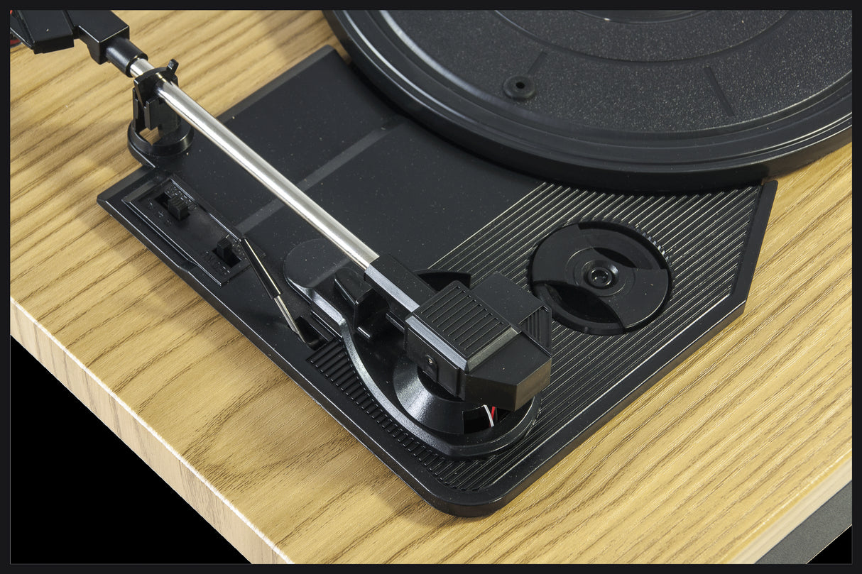 Madison Plattenspieler mit USB & Bluetooth (Holz)