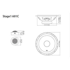 JBL Stage1 601C Autolautsprecherset (16cm)