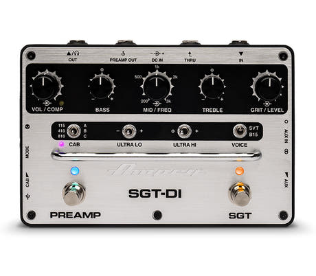 Ampeg SGT-DI Preamp/Drive/DI Basspedal