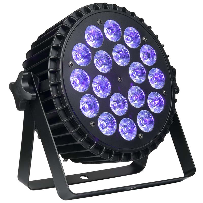 LIGHT4ME ALU QUAD PAR 18x6W RGBW scenespotlight LED