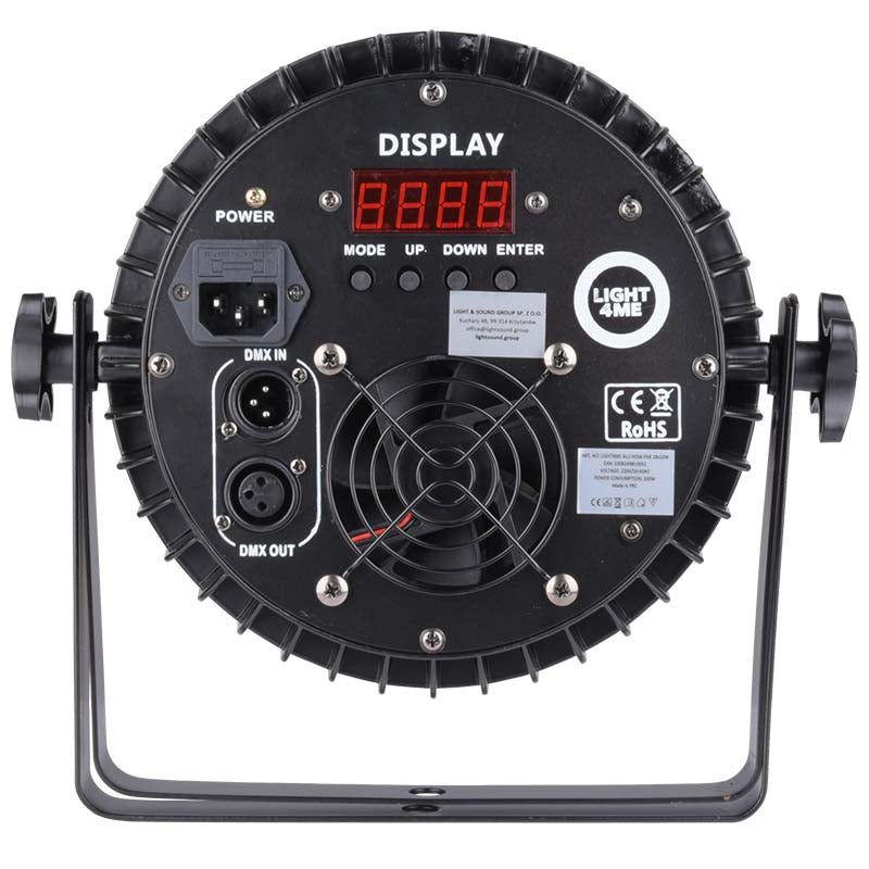 LIGHT4ME ALU QUAD PAR 18x6W RGBW scenespotlight LED