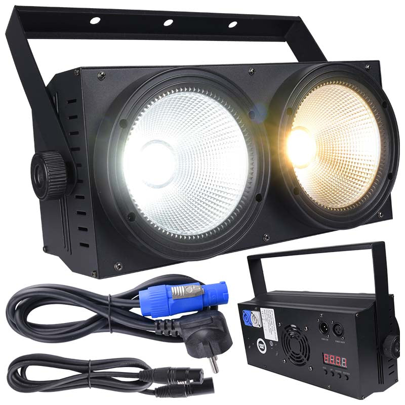 LIGHT4ME BLINDER LED 2x100W scenebelysningseffektlys strobe