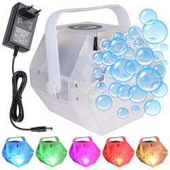 Light4Me Bubble LED Seifenblasenmaschine mit mehrfarbigem LED-Licht