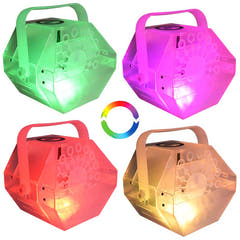 Light4Me Bubble LED Seifenblasenmaschine mit mehrfarbigem LED-Licht