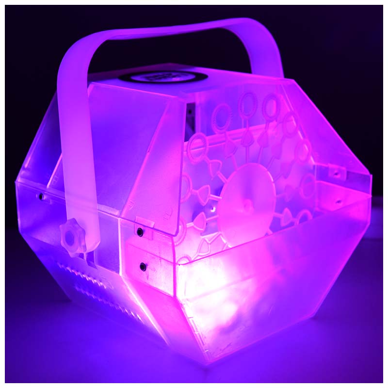 Light4Me Bubble LED Seifenblasenmaschine mit mehrfarbigem LED-Licht