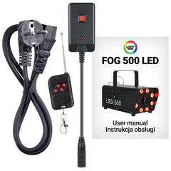Light4Me Fog 500 LED Nebelmaschine 500W mit RGB LED-Licht