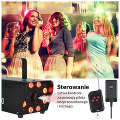 Light4Me Fog 500 LED Nebelmaschine 500W mit RGB LED-Licht