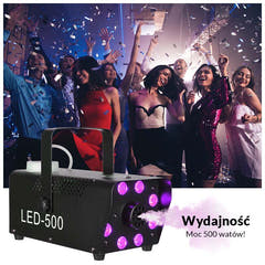 Light4Me Fog 500 LED Nebelmaschine 500W mit RGB LED-Licht