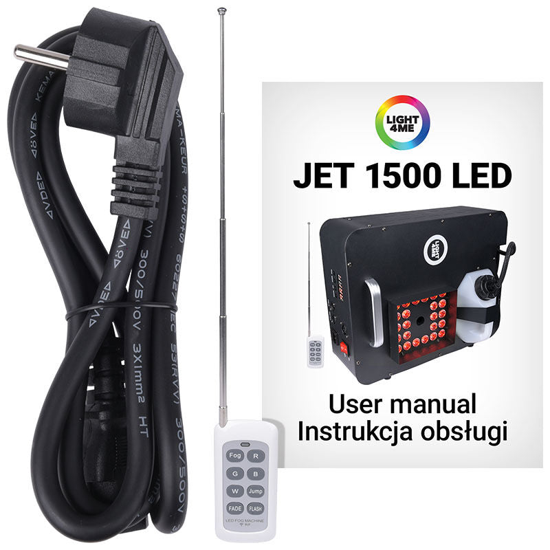 Light4Me JET-1500LED Vertikal-Nebelmaschine LED