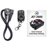 LIGHT4ME JET 2000 vertikale Nebelmaschine LED + IR Fernbedienung