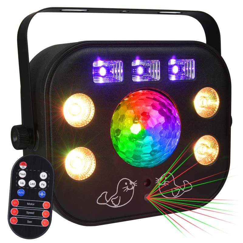 LIGHT4ME MULTIFASE Multieffekt LED UV Waschblitz