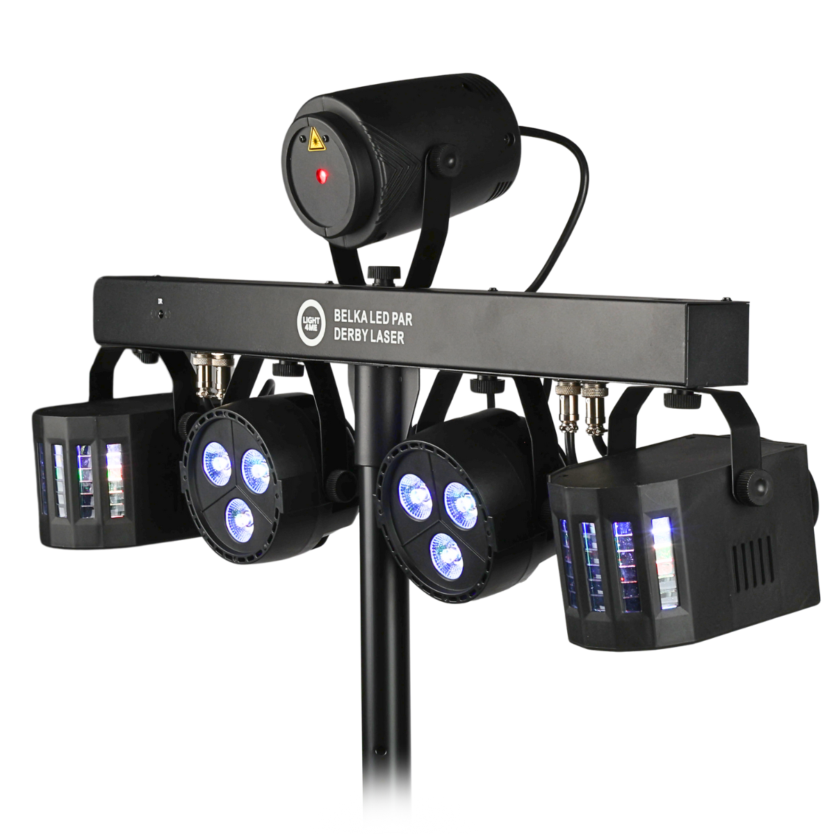 Light4Me T-Bar LED Par Derby Laser MultiBar