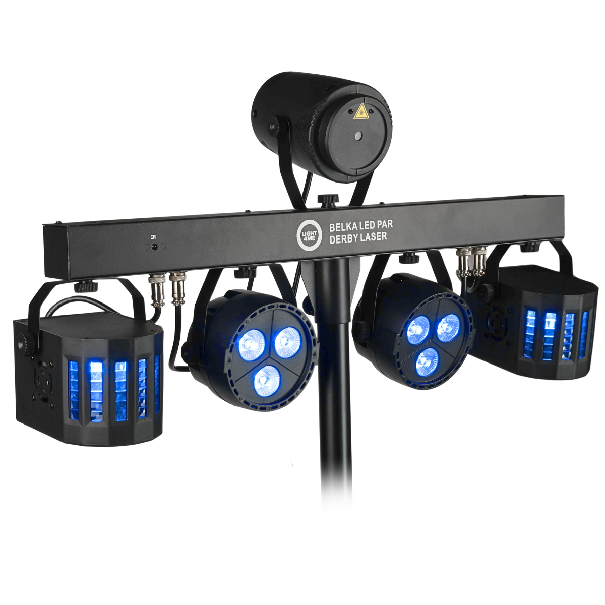 Light4Me T-Bar LED Par Derby Laser MultiBar