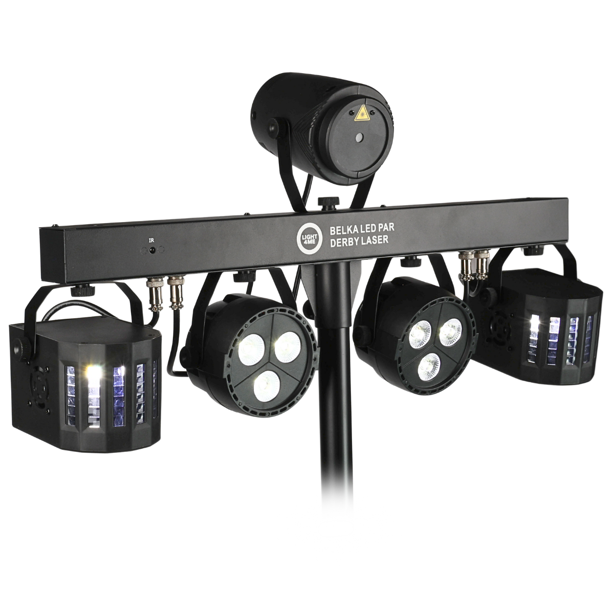 Light4Me T-Bar LED Par Derby Laser MultiBar