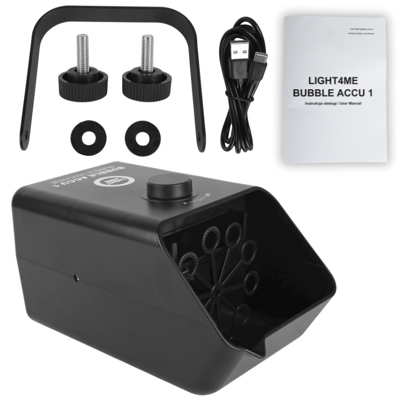 Light4Me ACCU 1 Batteriebetriebene Blasenmaschine