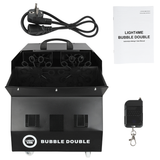 LIGHT4ME BUBBLE DOBBELT Seifenblasenmaschinen 300W schwarz