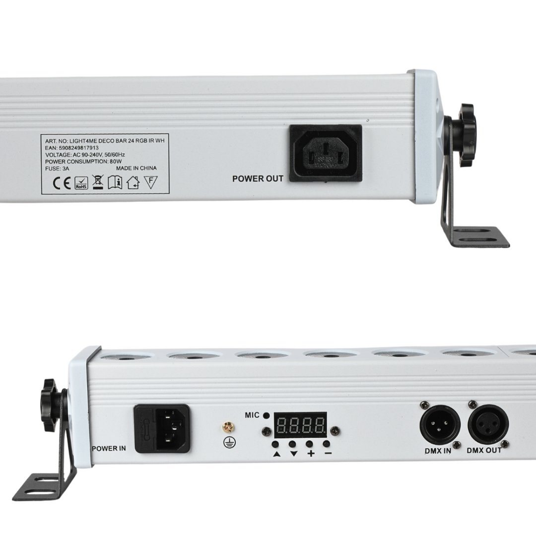 LIGHT4ME DECO BAR 24 RGB IR WH Dimmer mit LED-Beleuchtung