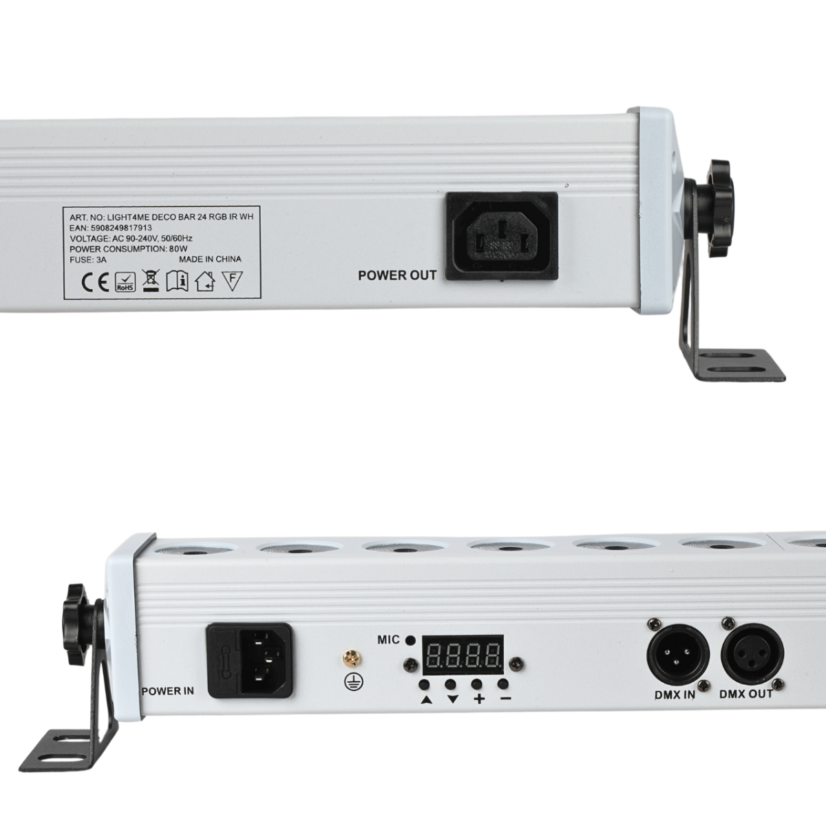 LIGHT4ME DECO BAR 24 RGB IR WH Dimmer mit LED-Beleuchtung